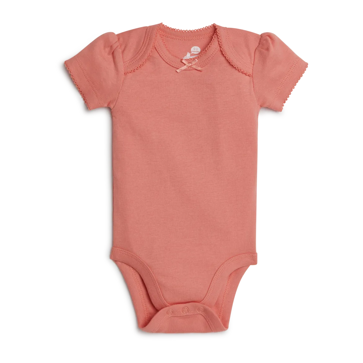 Short Sleeve Solid Organic Cotton Bodysuits (5 Pack)