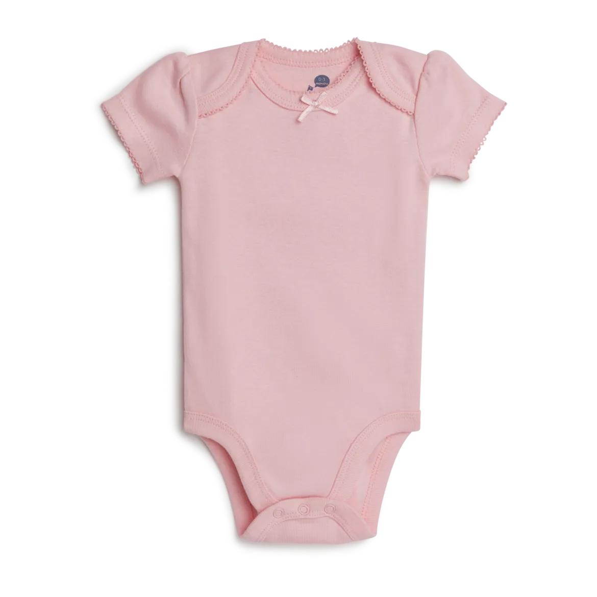 Short Sleeve Solid Organic Cotton Bodysuits (5 Pack)