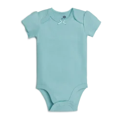 Short Sleeve Solid Organic Cotton Bodysuits (5 Pack)