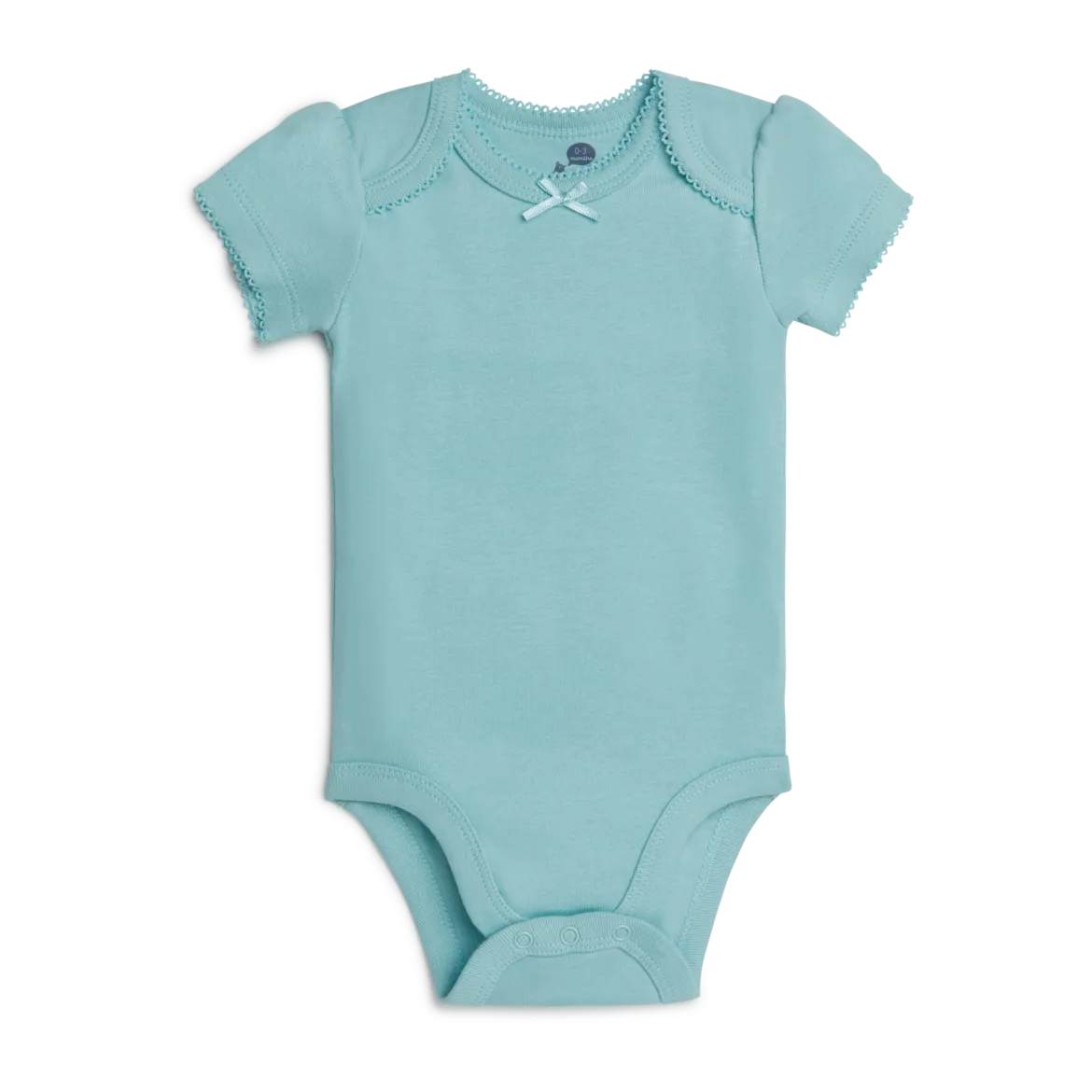 Short Sleeve Solid Organic Cotton Bodysuits (5 Pack)