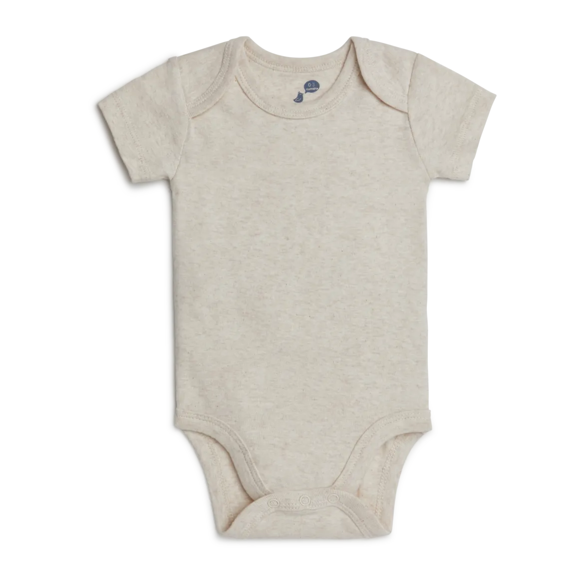 Short Sleeve Solid Organic Cotton Bodysuits (5 Pack)