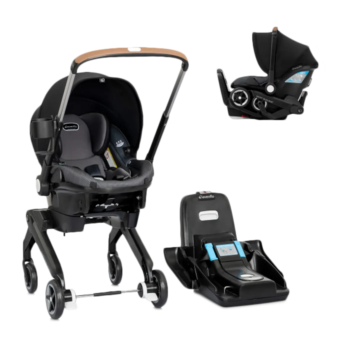 Shyft DualRide Infant Car Seat Stroller Combo with Carryall Storage