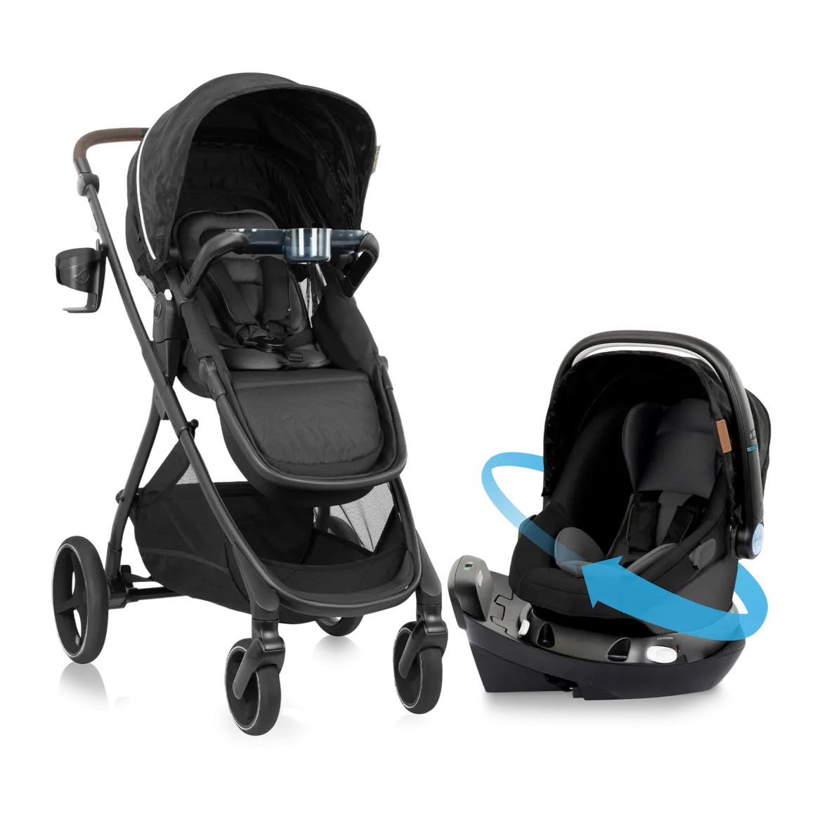 Shyft Intuiti+ Travel System featuring Revolve180 LiteMax NXT with SensorySoothe