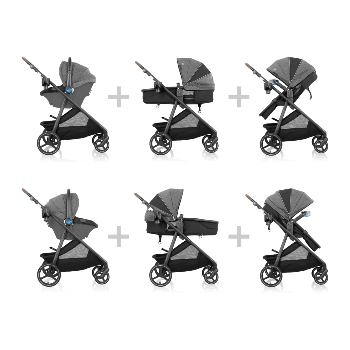 Shyft Intuiti+ Travel System featuring Revolve180 LiteMax NXT with SensorySoothe