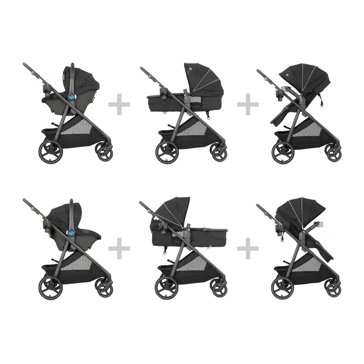 Shyft Intuiti+ Travel System featuring Revolve180 LiteMax NXT with SensorySoothe