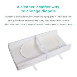2-Sided Waterproof Changing Pad + Reusable Liner