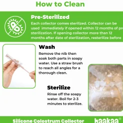 Silicone Colostrum Collector Set