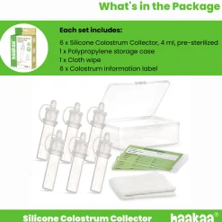 Silicone Colostrum Collector Set