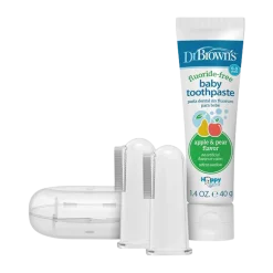 Silicone Finger Toothbrush with Case, 2-Pack