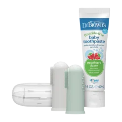 Silicone Finger Toothbrush with Case, 2-Pack