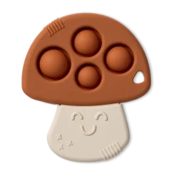 Silicone Teether with Sensory Popper