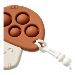 Silicone Teether with Sensory Popper