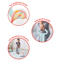 Silver Lining Cloud Rainbow Push Toy Walker