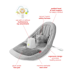Silver Lining Cloud Upright Floor Seat & Tray