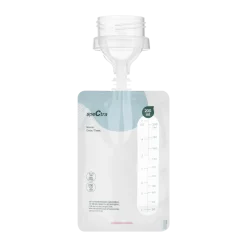 Simple Store Breast Milk Collection Storage Bags with Bottle Connector - 10ct