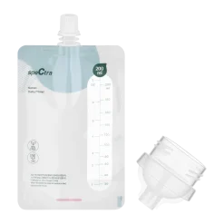 Simple Store Breast Milk Collection Storage Bags with Bottle Connector - 10ct