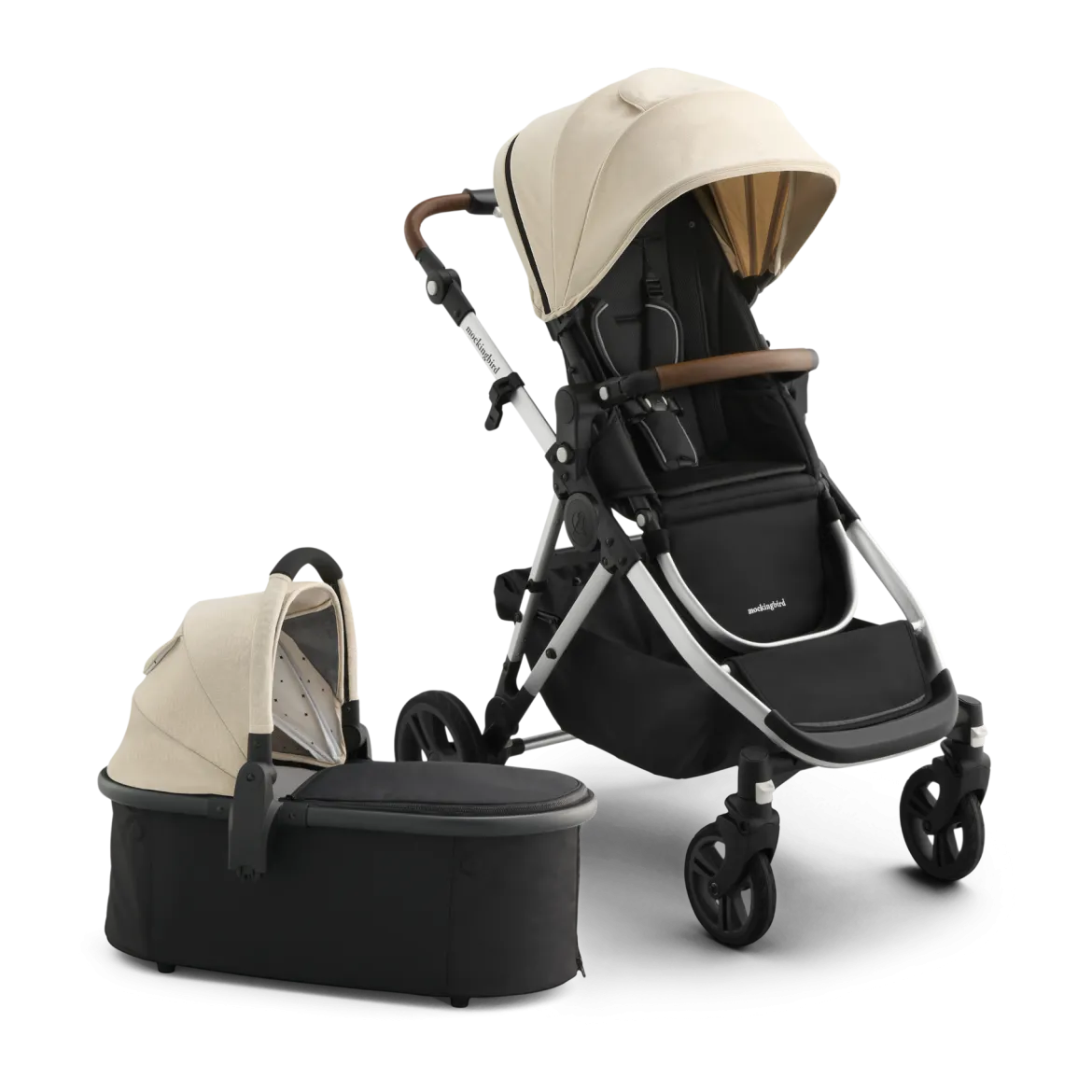 Single-to-Double Stroller 3.0 and Bassinet Bundle