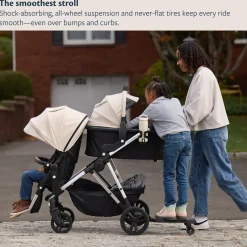 Single-to-Double Stroller 3.0 and Bassinet Bundle