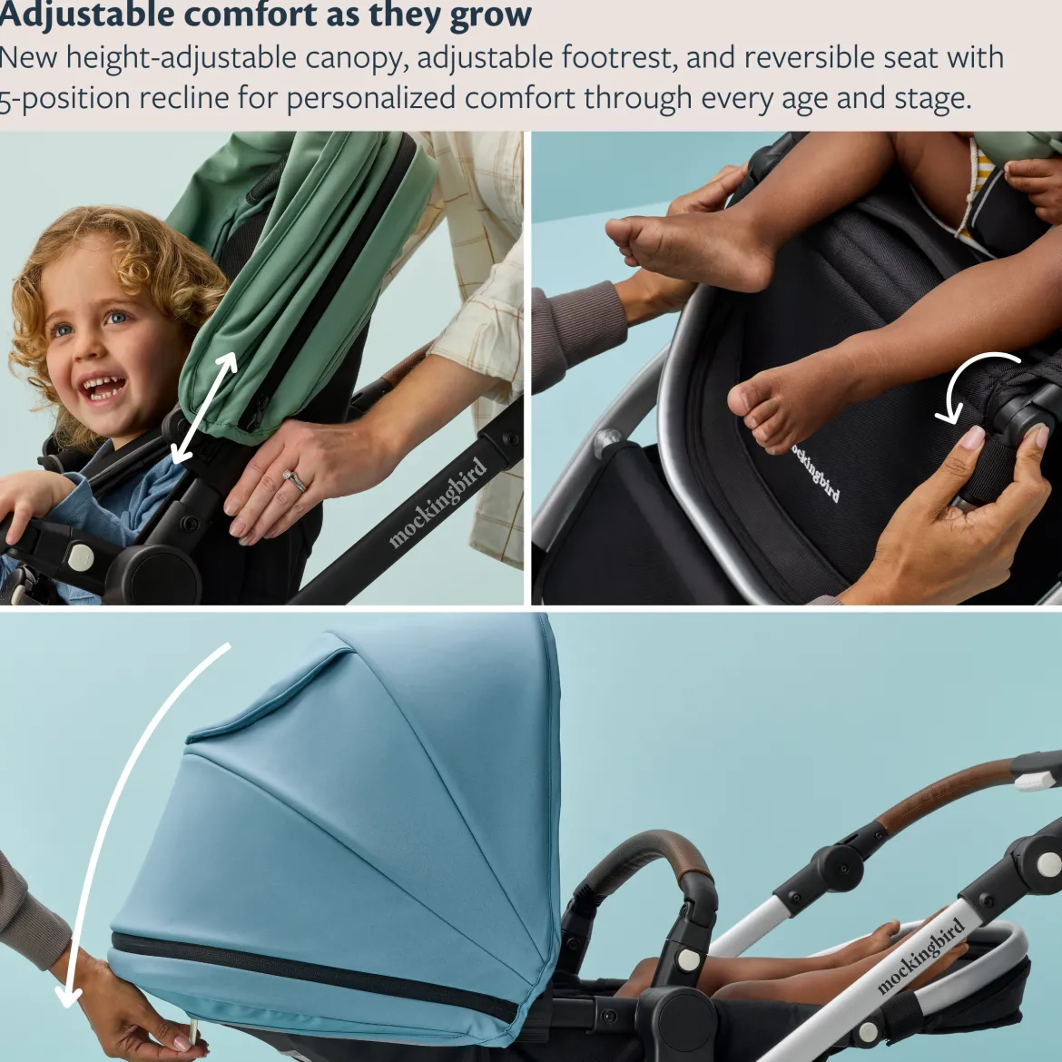 Single-to-Double Stroller 3.0 and Bassinet Bundle