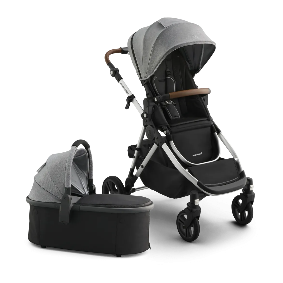 Single-to-Double Stroller 3.0 and Bassinet Bundle