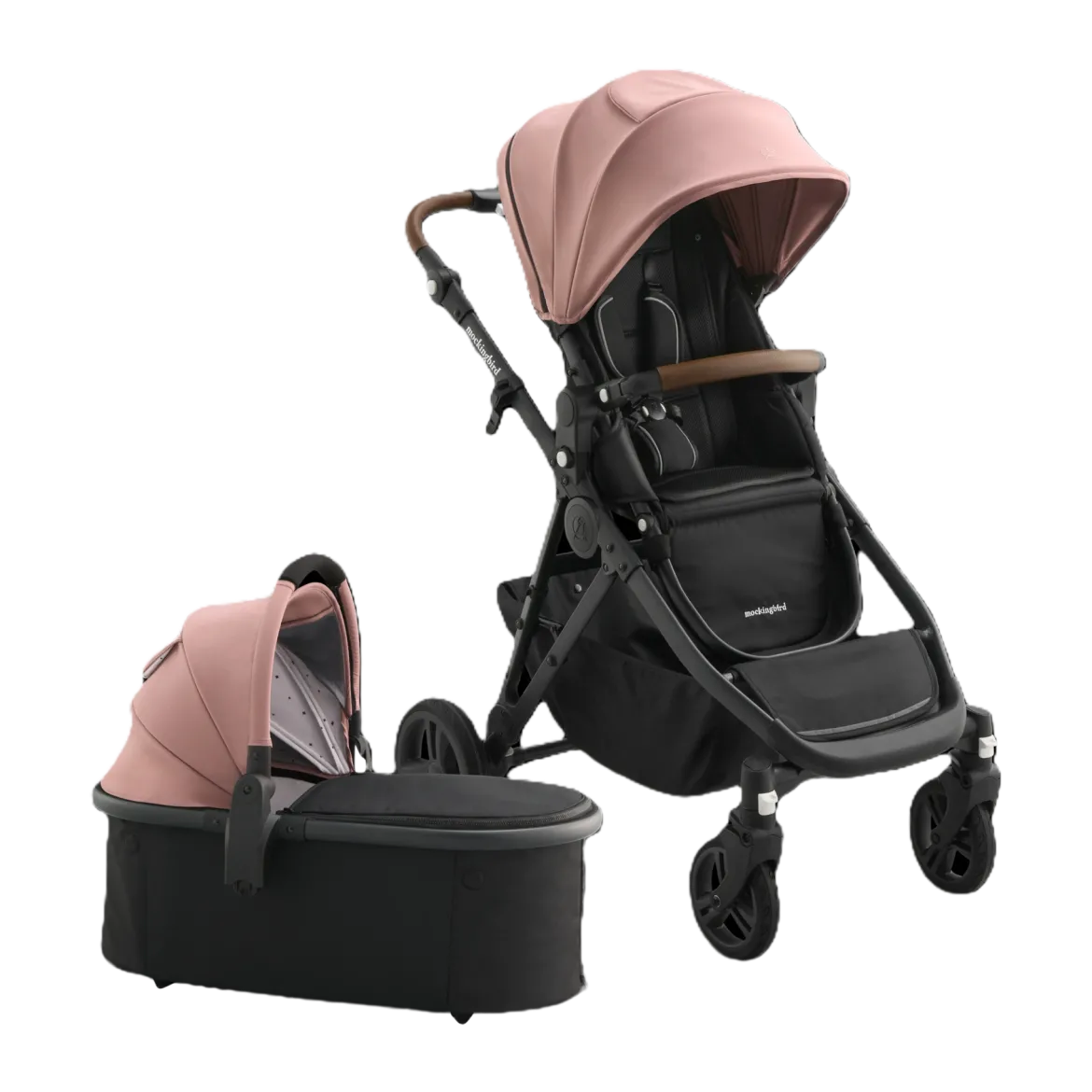 Single-to-Double Stroller 3.0 and Bassinet Bundle