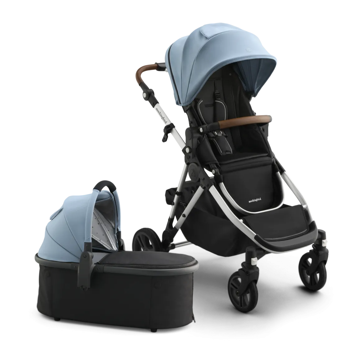 Single-to-Double Stroller 3.0 and Bassinet Bundle