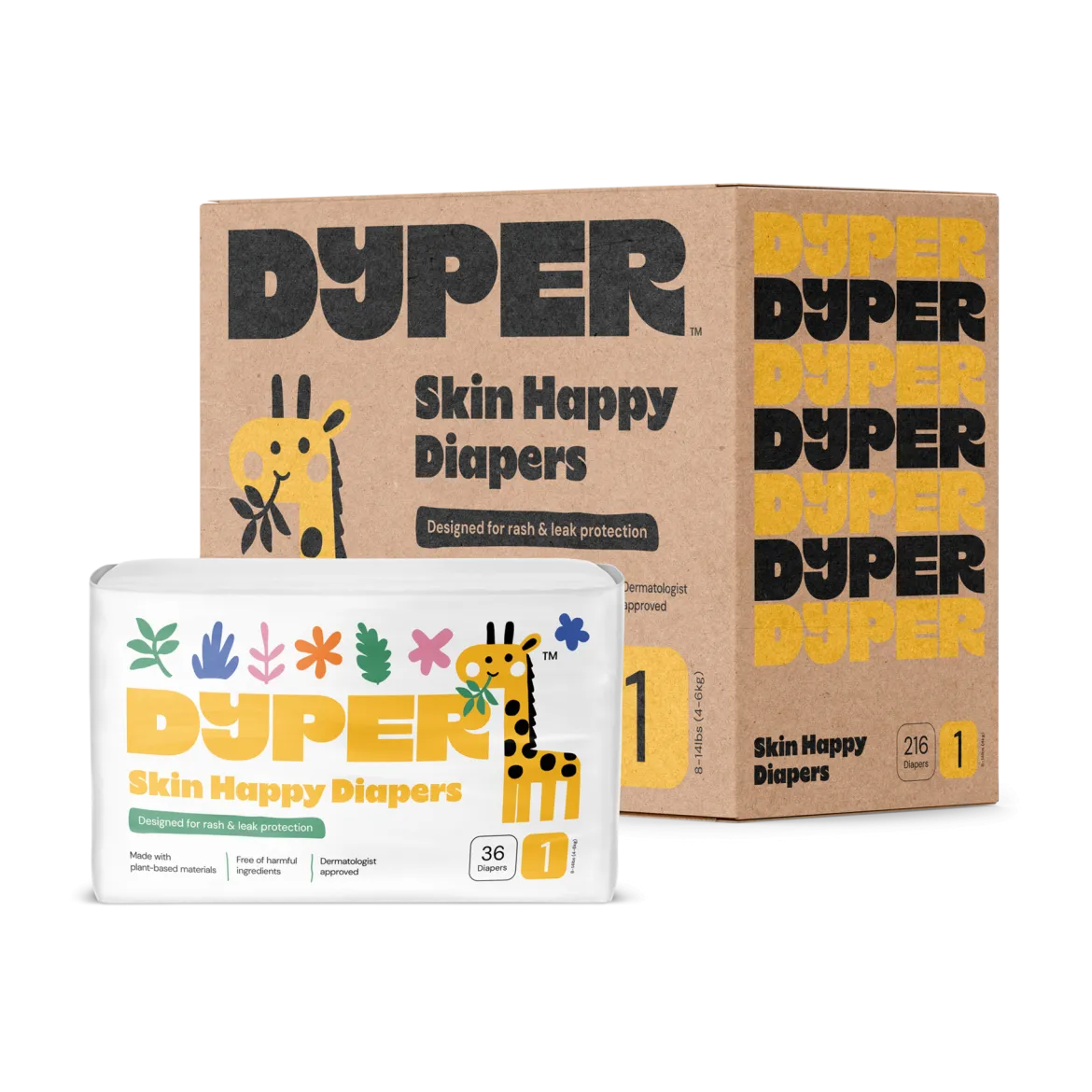 Skin Happy Diapers - Monthly Box