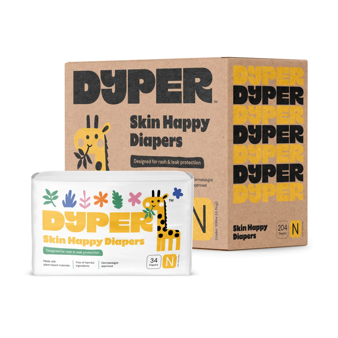 Skin Happy Diapers - Monthly Box