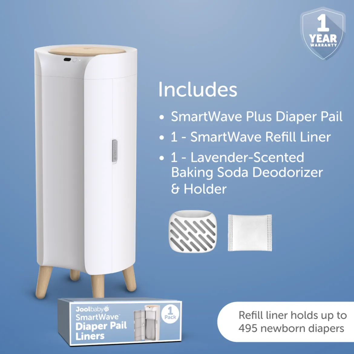 SmartWave Plus Touch-Free Diaper Pail