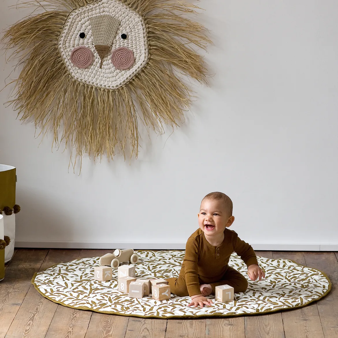 Snuggle Quilted Cotton Play Mat
