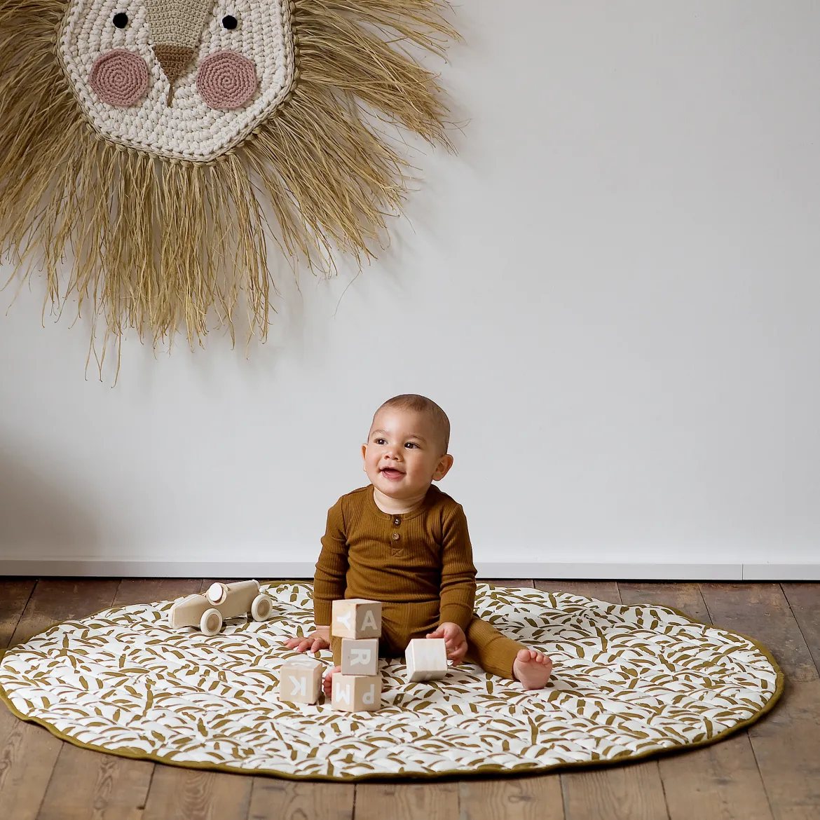 Snuggle Quilted Cotton Play Mat