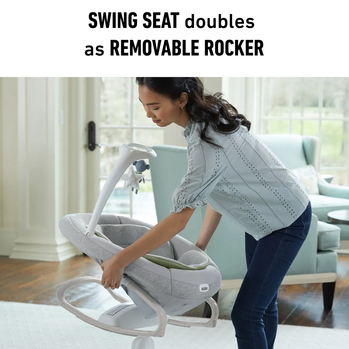 Soothe My Way Swing with Removable Rocker