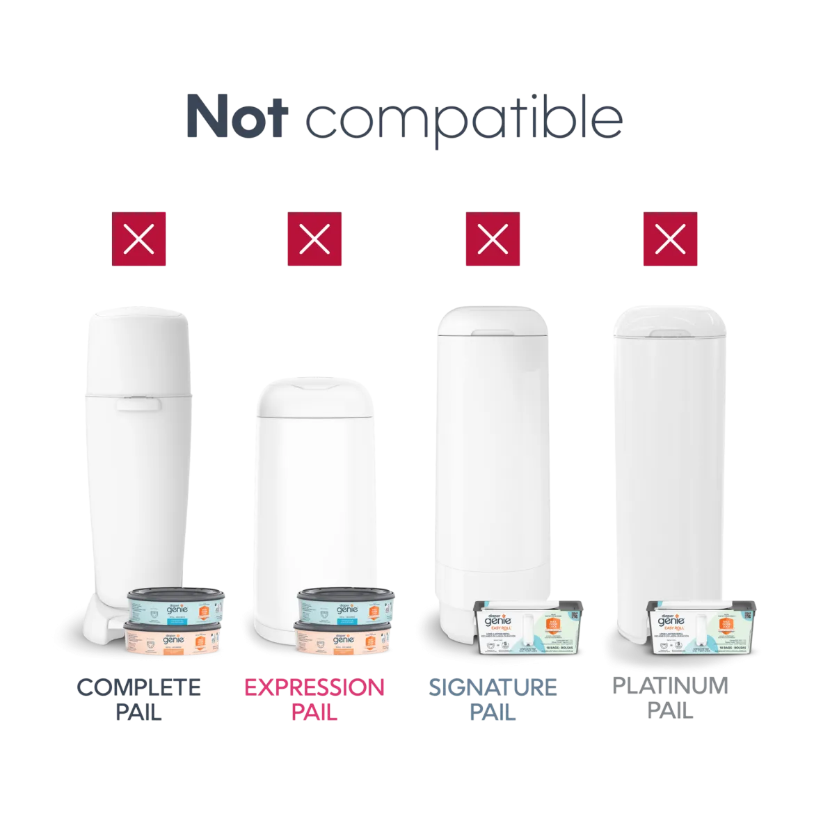 Square Refill Bags (Compatible with Compact, Classic, Select Pails)