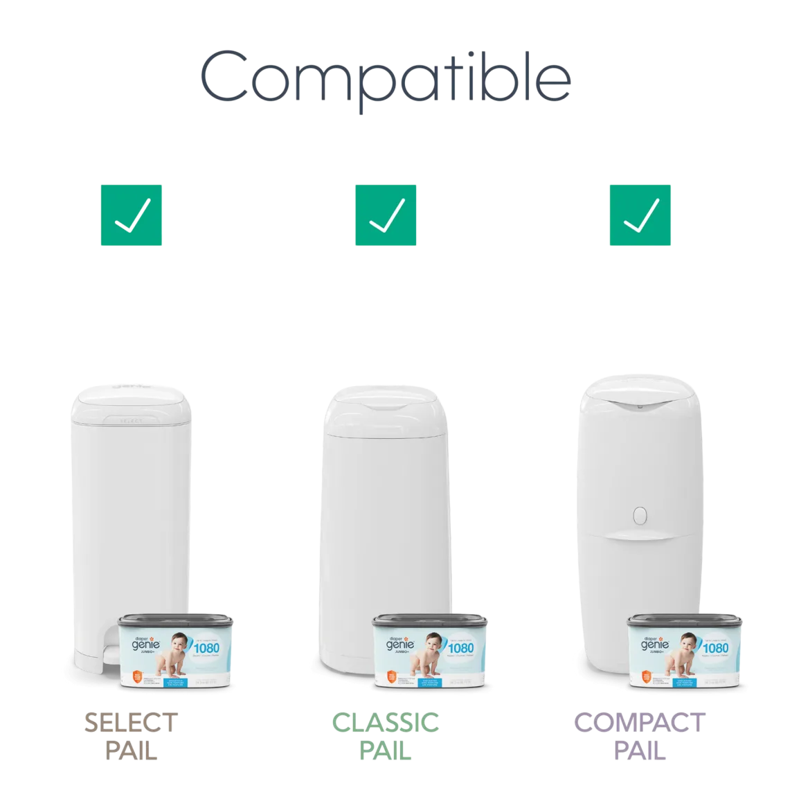 Square Refill Bags (Compatible with Compact, Classic, Select Pails)