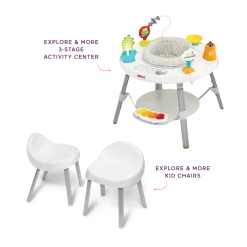 3-Stage Activity Center and Kid Chairs Bundle