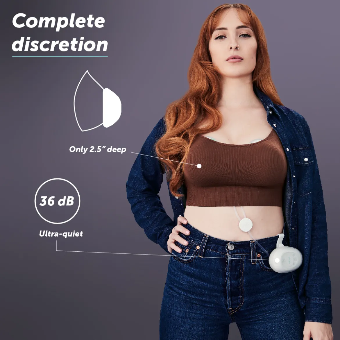 Stride Hands Free Double Electric Breast Pump