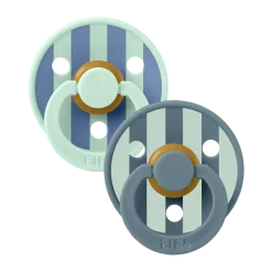 Studio Block Colour Natural Rubber Pacificier (2 Pack)