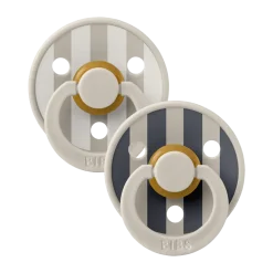 Studio Block Colour Natural Rubber Pacificier (2 Pack)