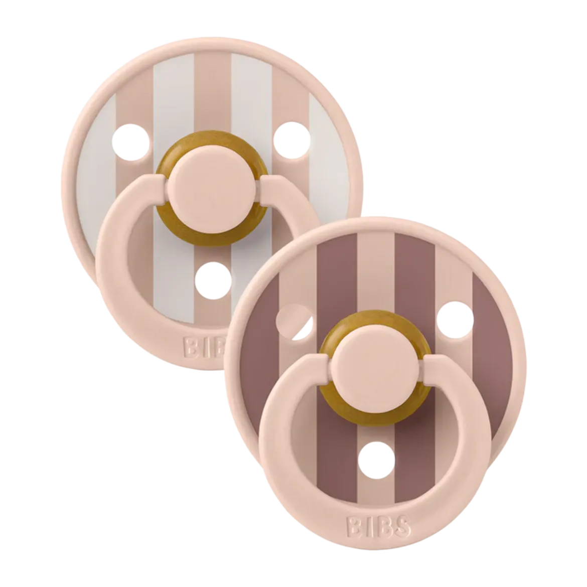 Studio Block Colour Natural Rubber Pacificier (2 Pack)