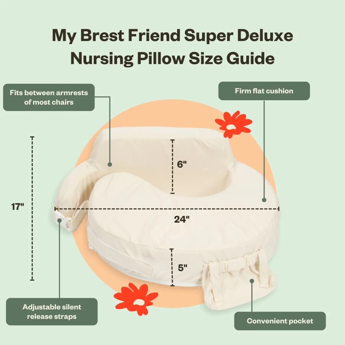 Super Deluxe Organic Nursing Pillow