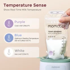 Temp-Sensing Milk Storage Bags