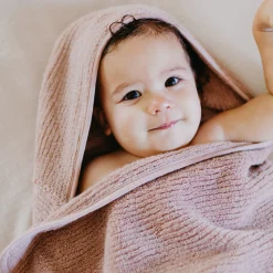 The Organic Ribbed Hooded Towel