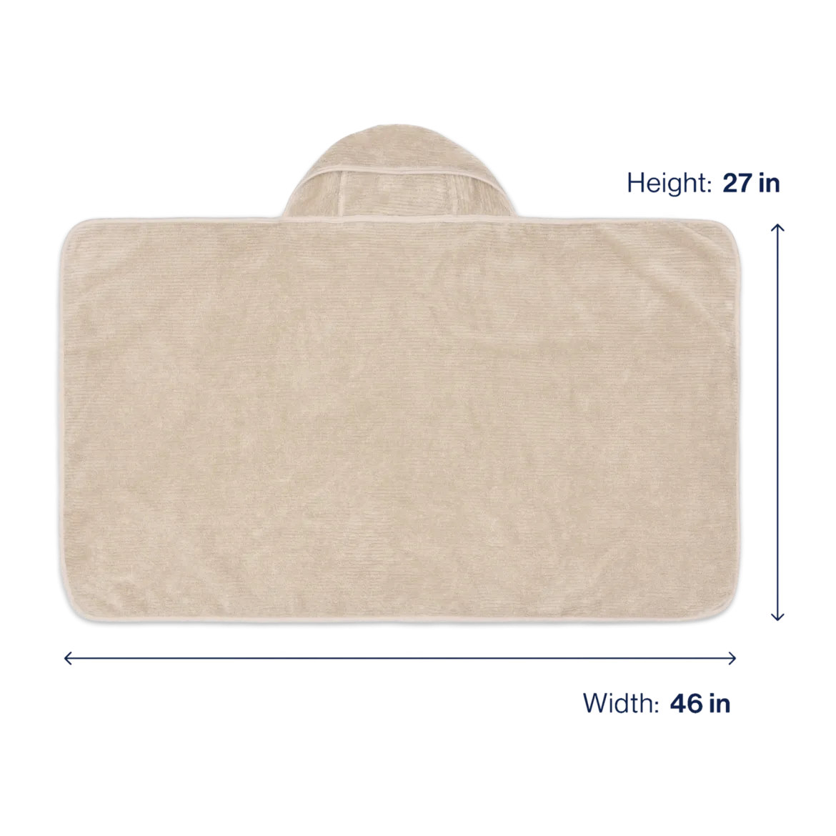 The Organic Ribbed Hooded Towel