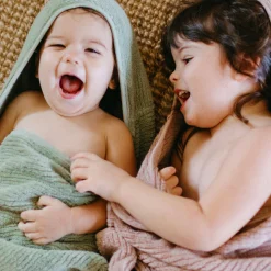 The Organic Ribbed Hooded Towel