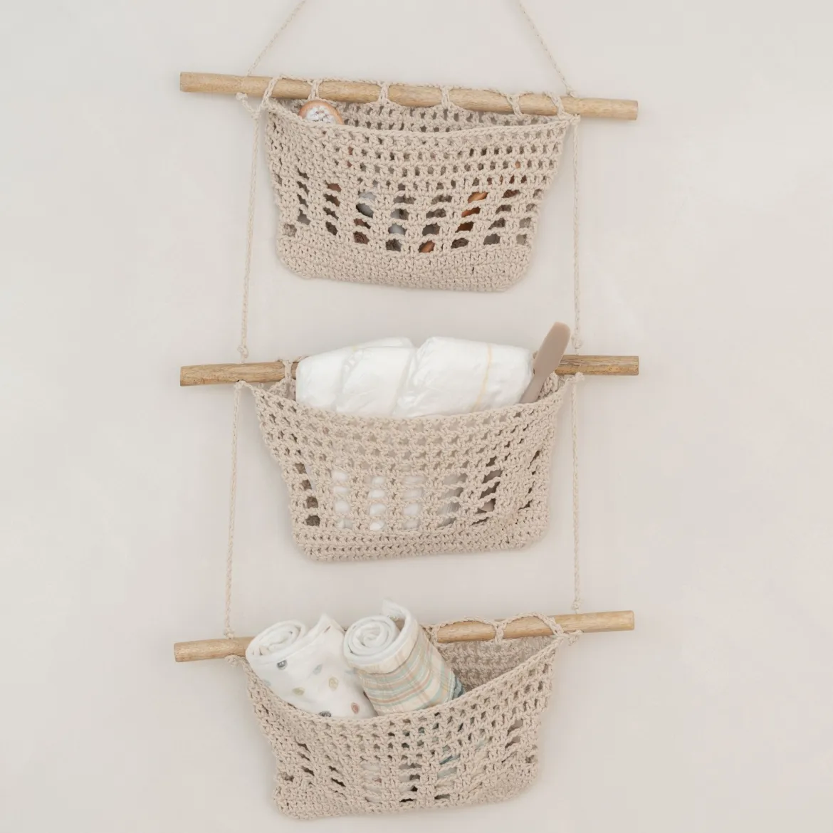 3-Tier Toy Hanging Wall Storage Organizer