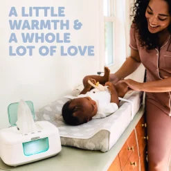 TinyBums Baby Wipe Warmer & Dispenser with LED Changing Light