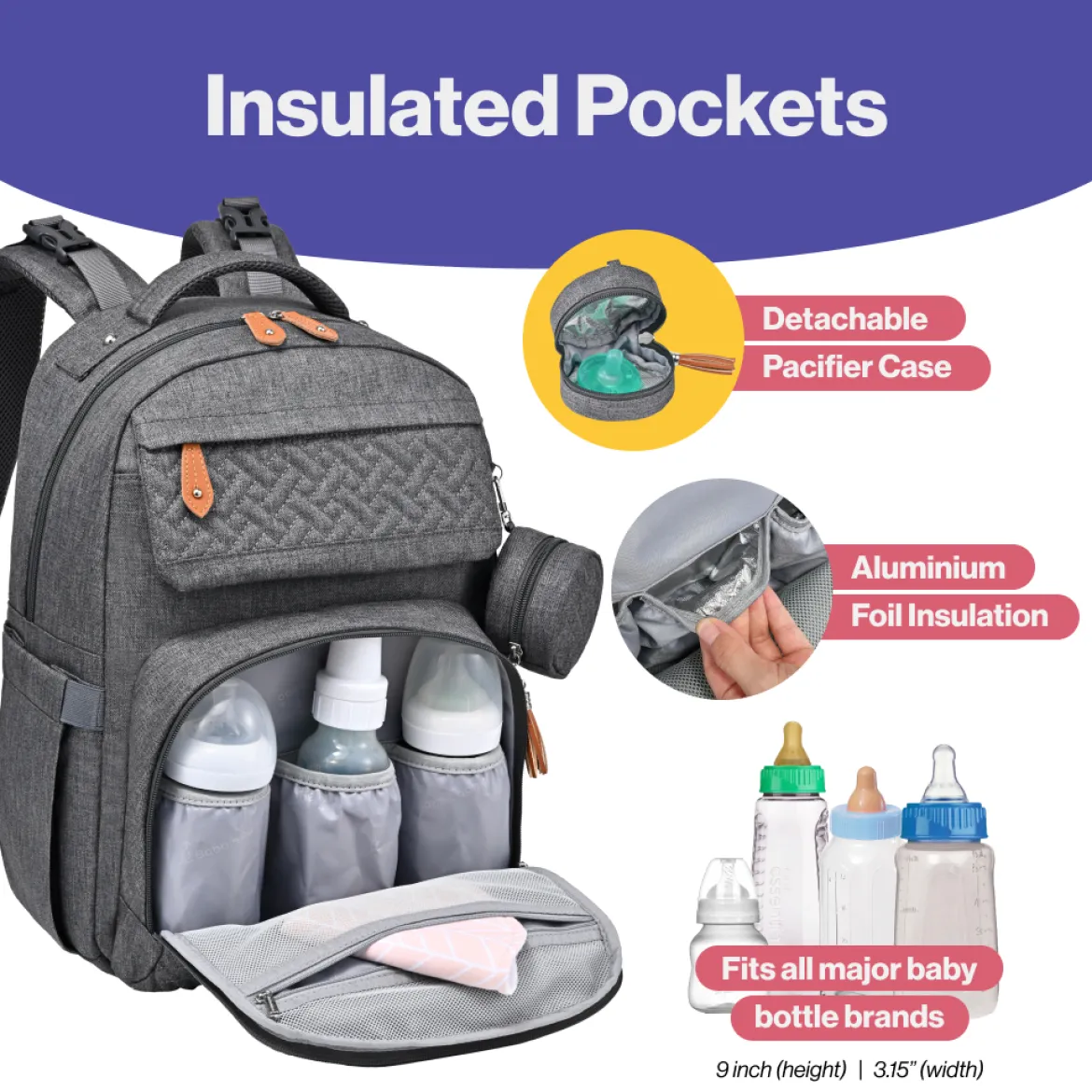 Travel Diaper Bag Backpack