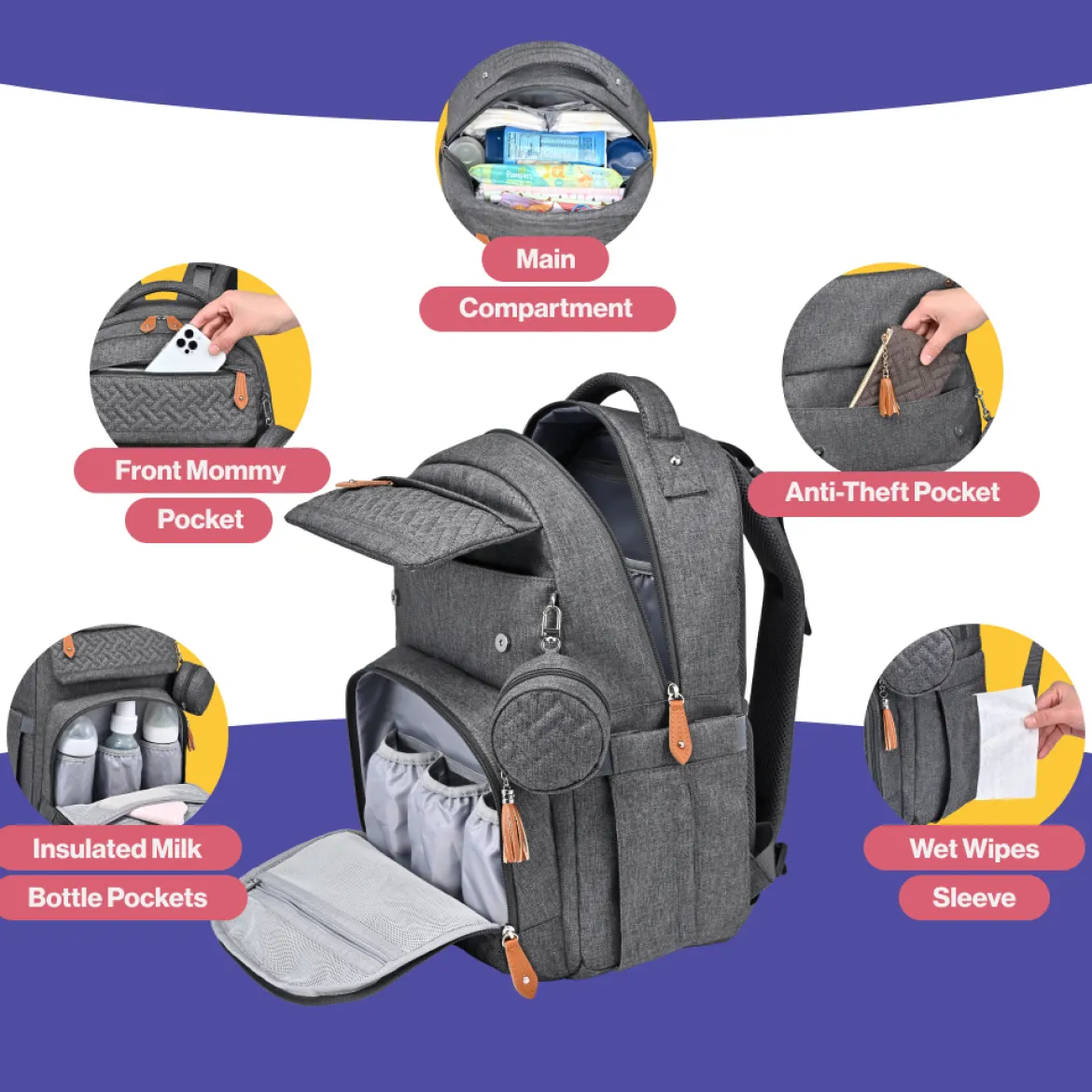 Travel Diaper Bag Backpack