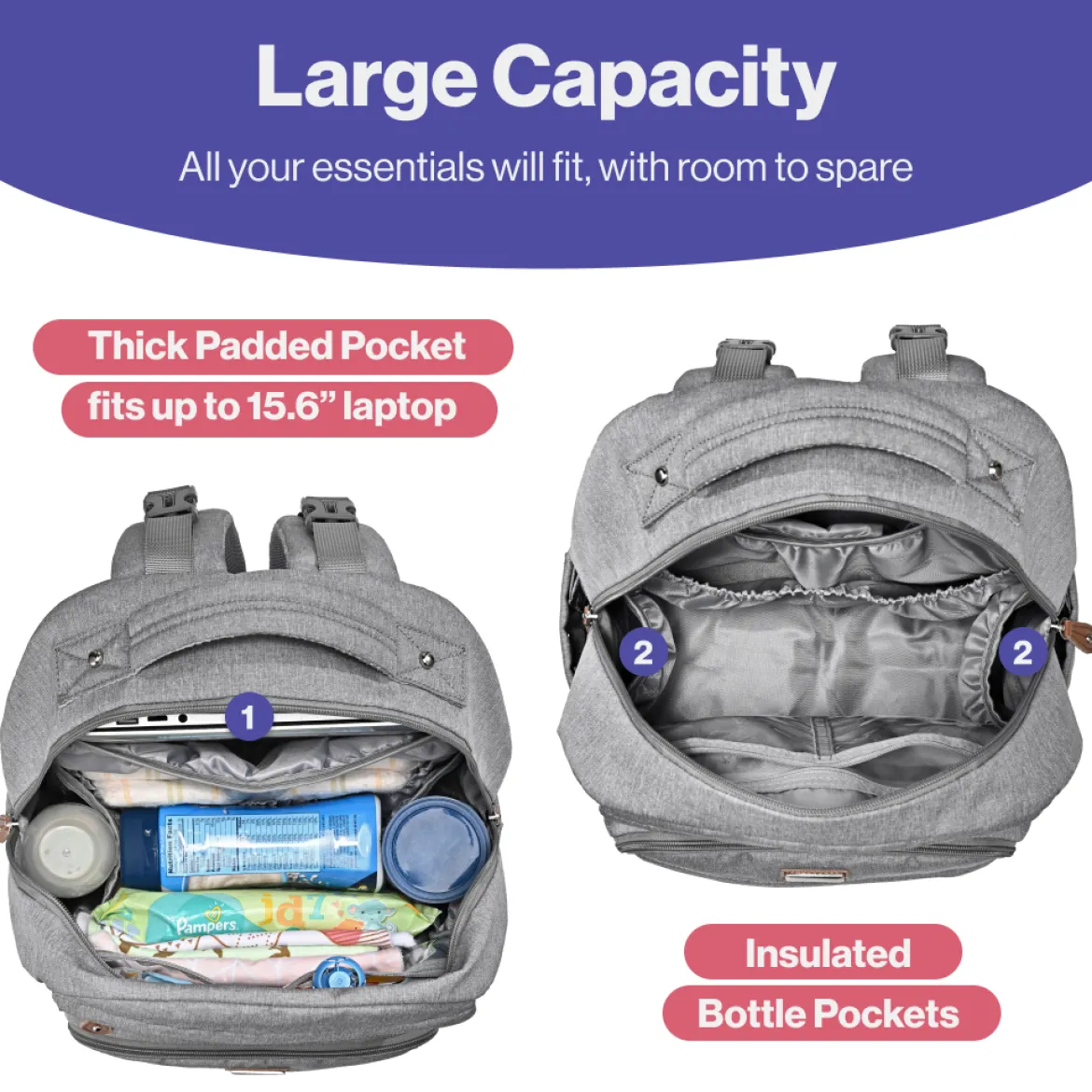 Travel Diaper Bag Backpack
