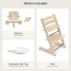 Tripp Trapp High Chair² + Tray Bundle